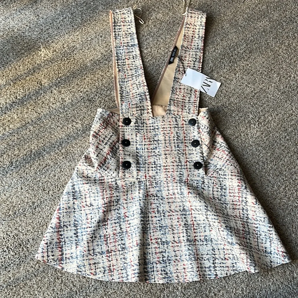 NWT Zara Pinafore Jumper Dress Size Small - Picture 5 of 6